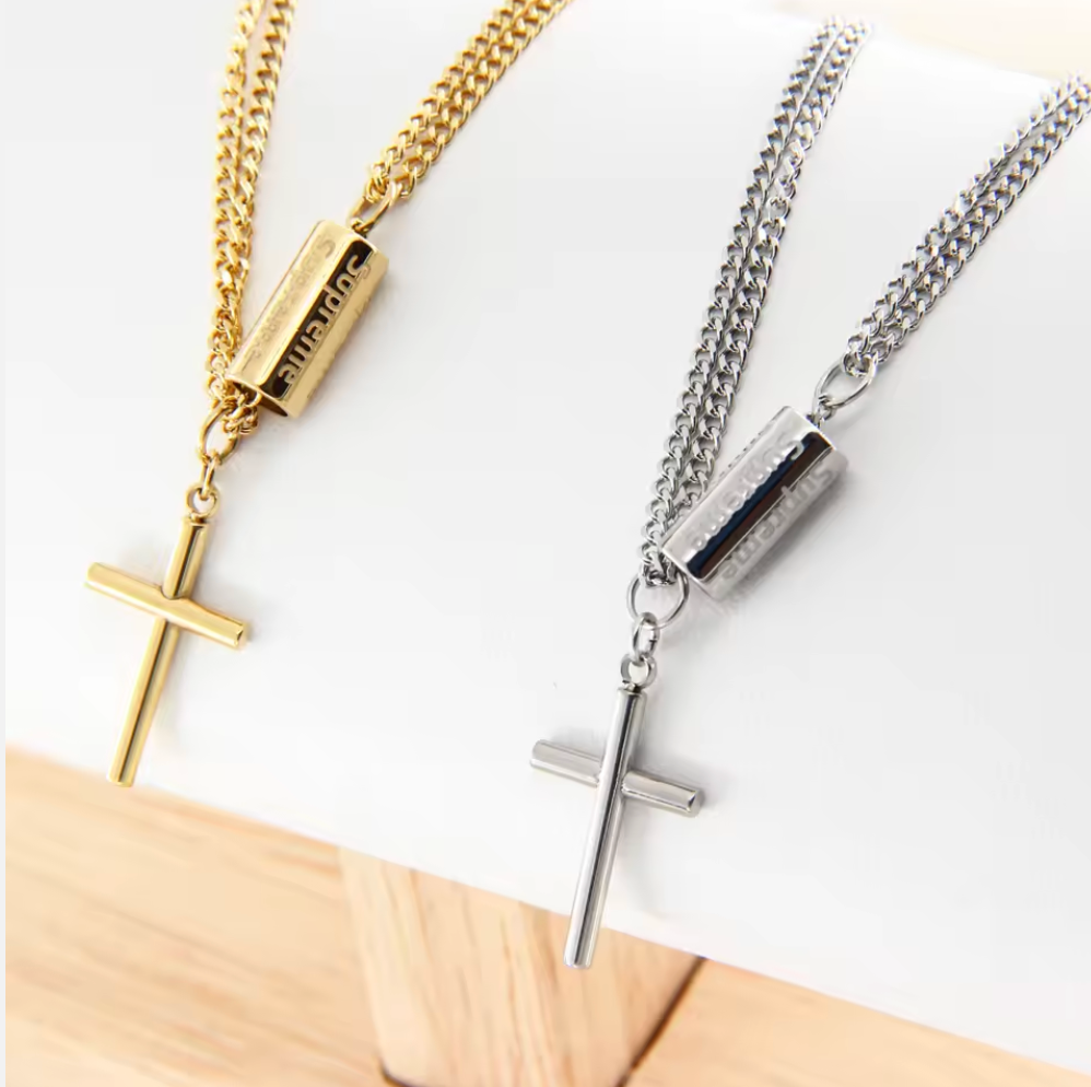 The Sol Luna Cross Necklace