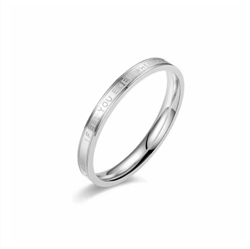 Midnight Mantra Engraved Personality Rings
