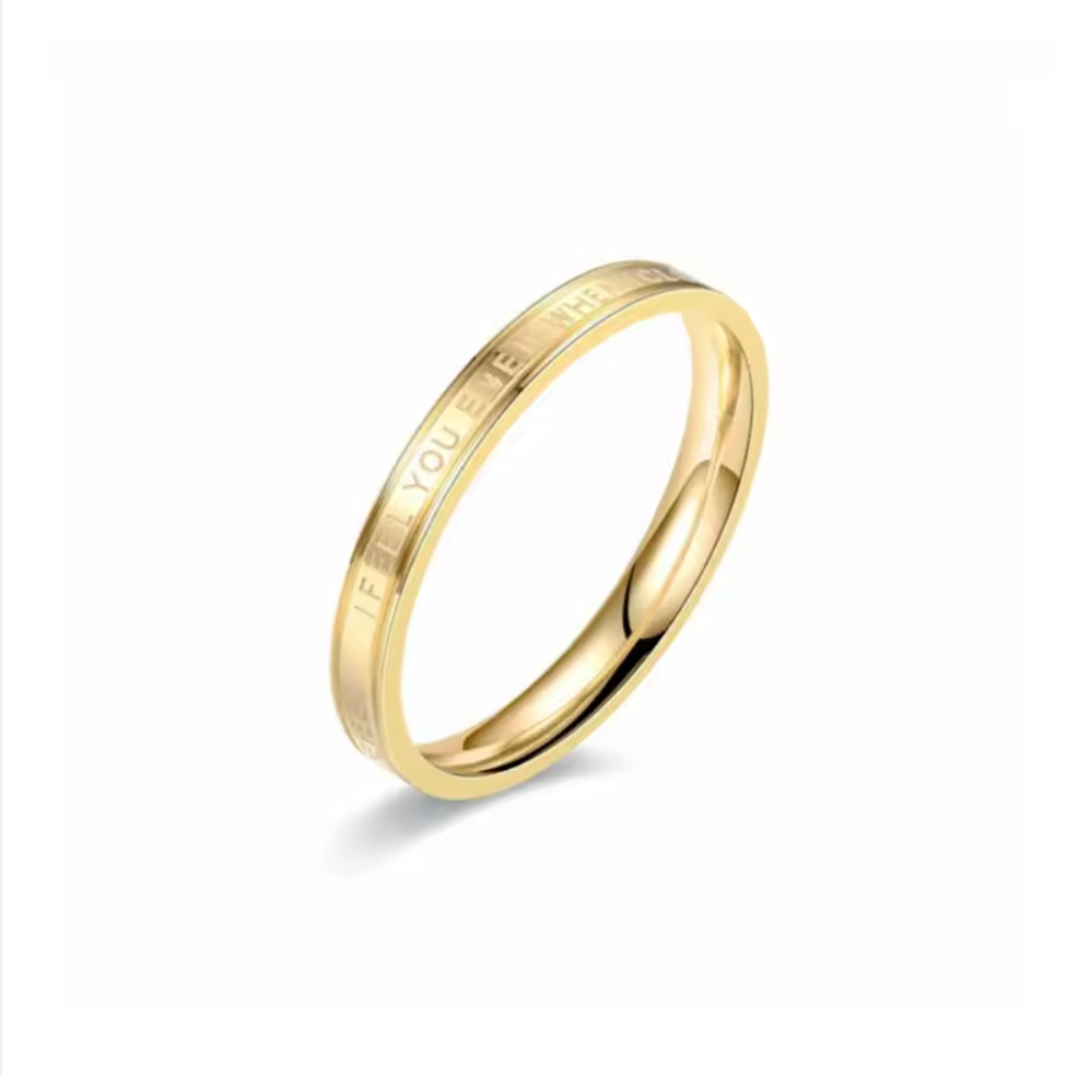 Midnight Mantra Engraved Personality Rings