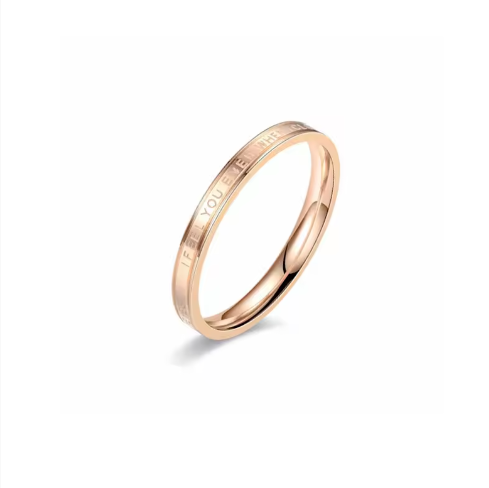 Midnight Mantra Engraved Personality Rings