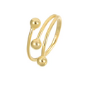 Triple Ball Open Ring